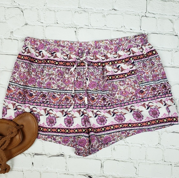 Lucky Brand Pants - Lucky Brand Boho Print Flowy Shorts M